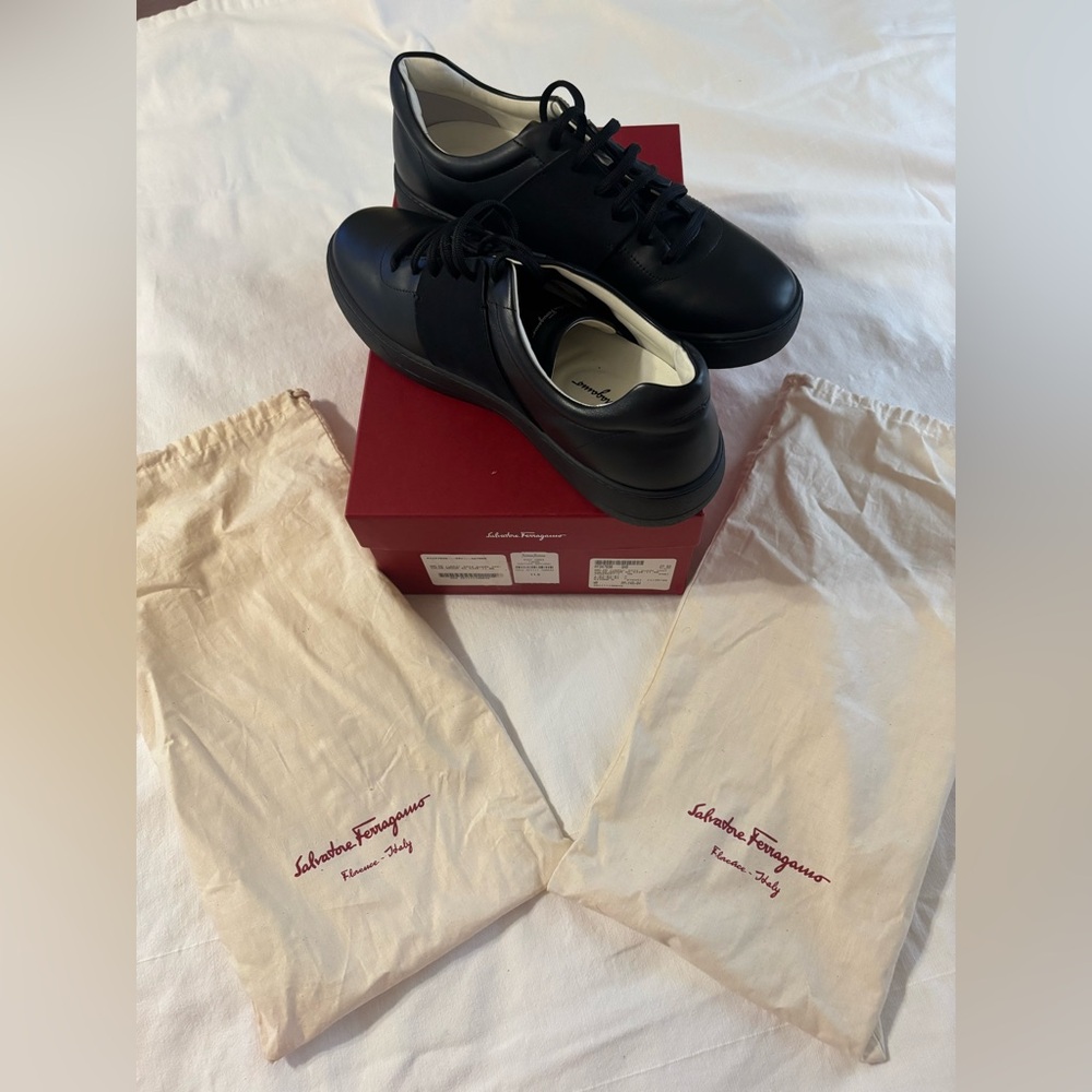 Salvatore Ferragamo Black Men's Sneakers